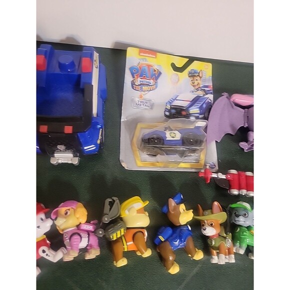 Paw Patrol Mixed Lot Figures Cars Poseable Characters dinosaur etc... - Picture 10 of 16
